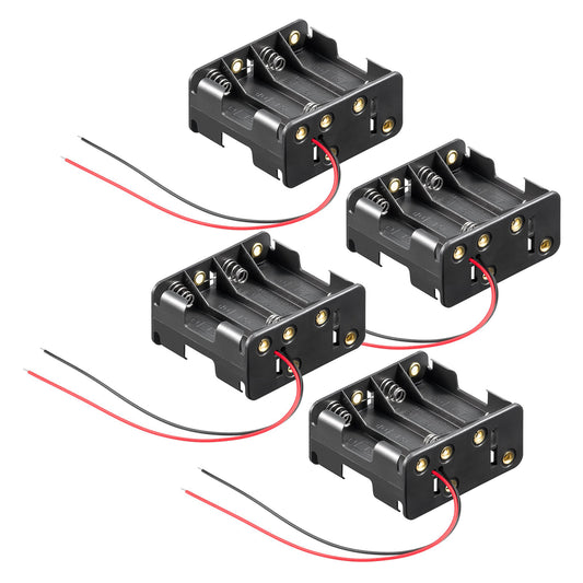 4x Batteriehalter für 8x AA Mignon Zellen Akkuhalter 2x5 Batteriegehäuse LR6 HR6