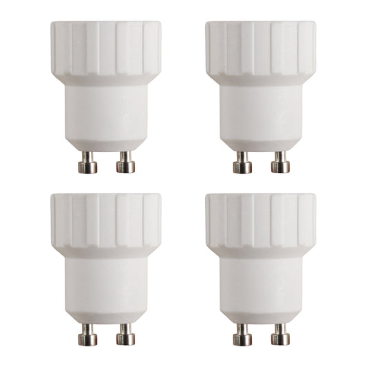 4x Lampensockel Adapter GU10 auf E14 Fassung Konverter Lampenadapter Wandler