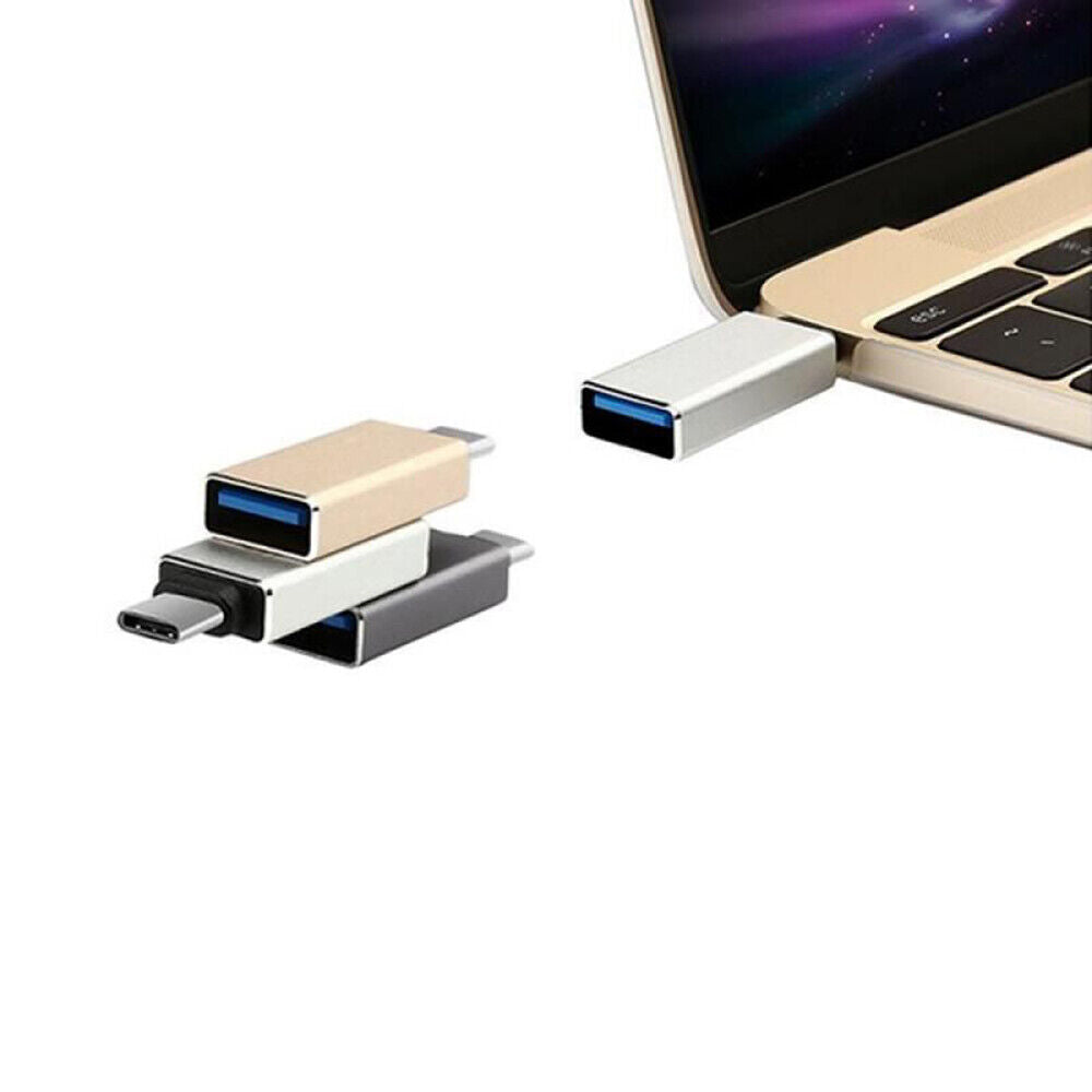 USB-C Adapter - USB C Stecker auf USB A Buchse 3.0 / 5 Gbps / Grau / Highspeed
