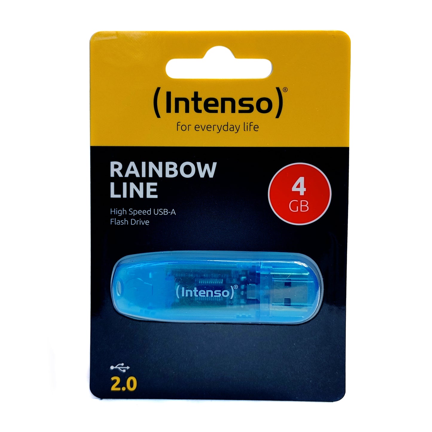 USB Stick 4GB Intenso Rainbow Line Blau USB-A 2.0 Flash Drive Speicherstick