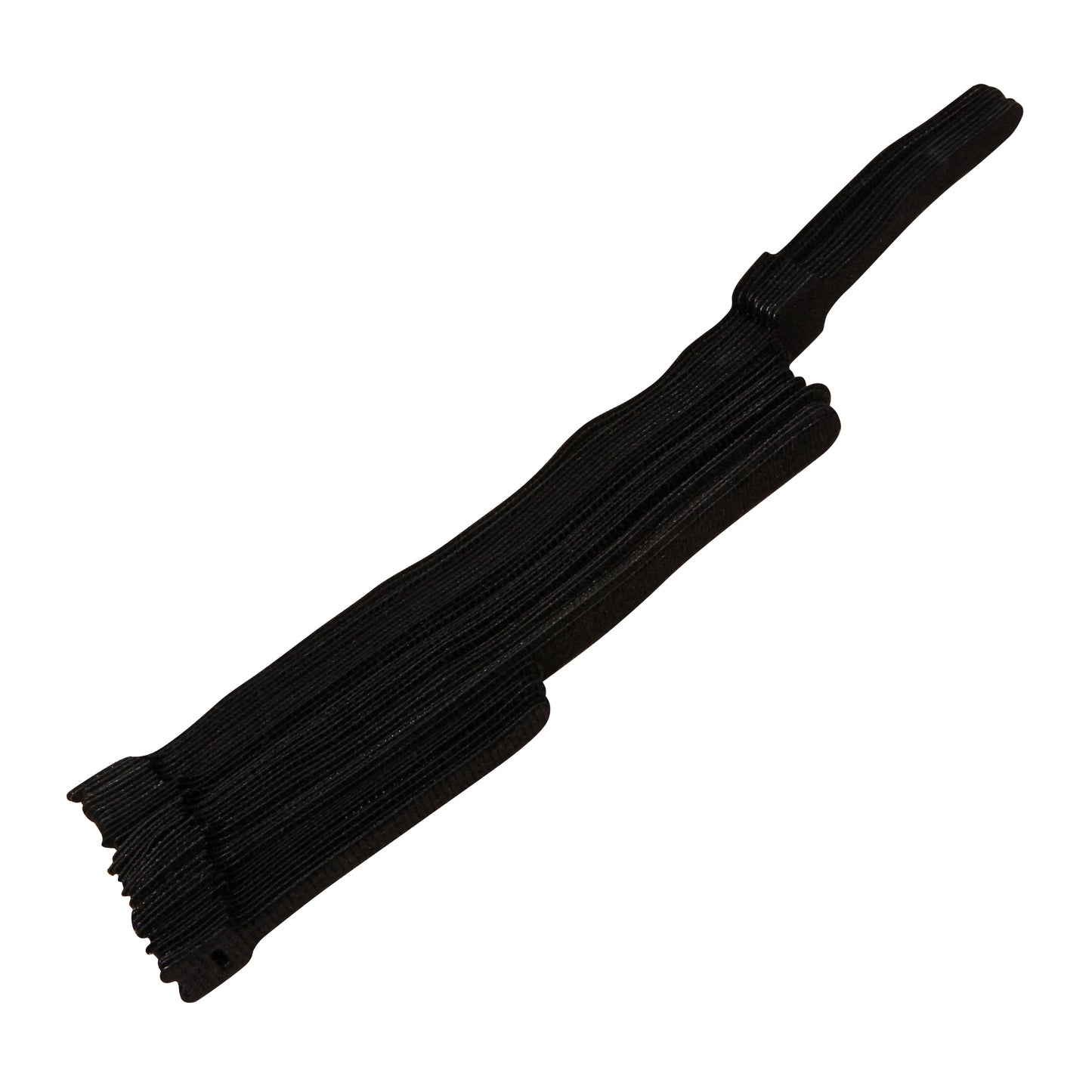 40x Klett-Kabelbinder 10-30cm Wiederverwendbar Schwarz Klettband Klettverschluss
