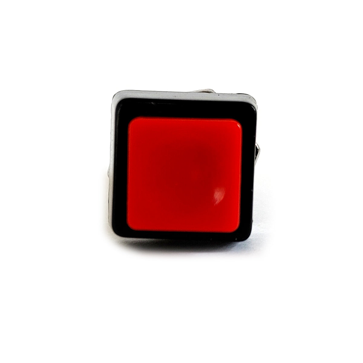 Einbau Druckschalter Quadratisch Schließer Rot 2 Kontakte 1 Polig 250V 1A Taster