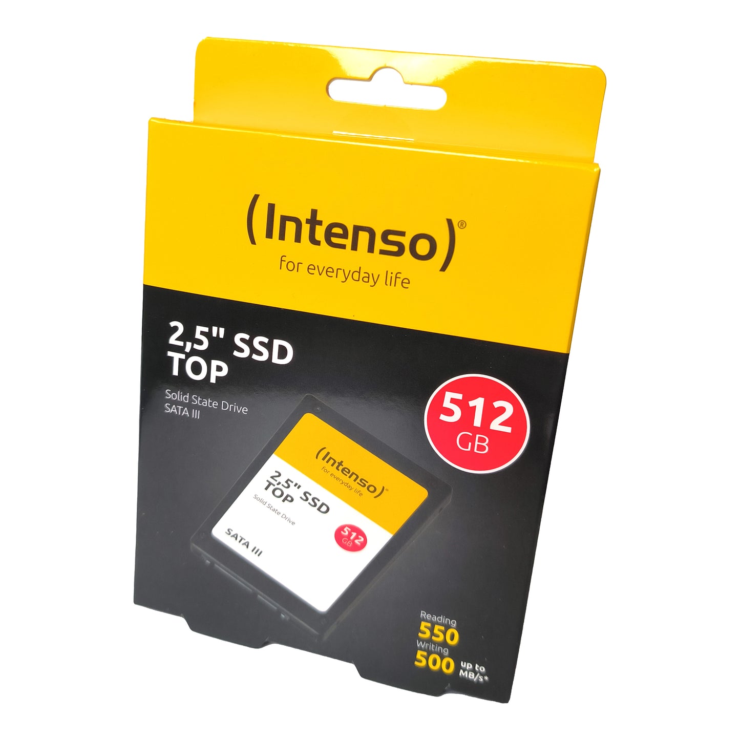 SSD 512GB Intenso 2,5" SATA 6GB/s interne Festplatte HDD Serial ATA-600 Speicher