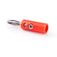 10x Bananenstecker Rot schraubbar 4mm Labor Audio Netz Telefon Stecker