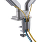 Tischhalterung 2 Monitore Lifter bis 32" USB Audio beweglicher Doppel Monitorarm