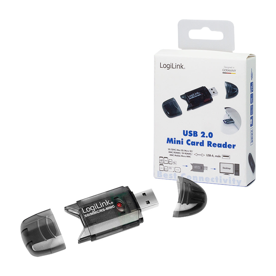 8in1 Kartenleser USB Speicherkartenleser Reiseadapter Micro SDHC MMC Cardreader