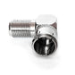 Adapter F-Quick-Stecker zu F-Buchse 90° gewinkelt Metall F-Kupplung TV Sat HDTV