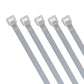 100x Kabelbinder Transparent 140mm x 3,6mm UV beständig 100 Stück Set 14cm