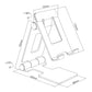 Halter f. Smartphone Handy Telefon Tablet Alu Ständer faltbar Metall Universell