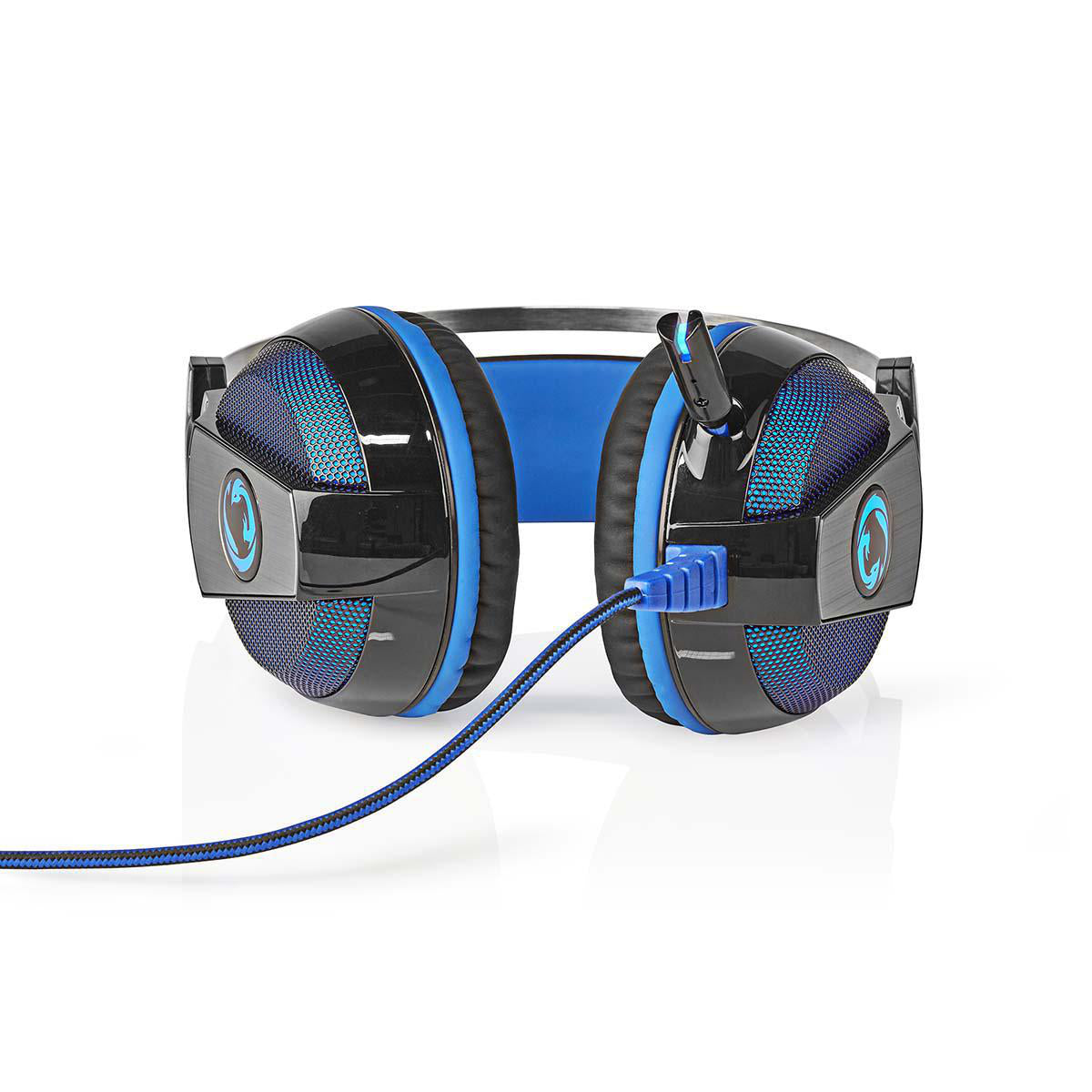 Gaming Headset 7.1 Surround Sound Vibration Mikrofon USB Über-Ohr LED Kopfhörer