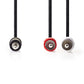 Audiokabel Stereo 1,5m / 1x 3,5mm Klinke / 2x RCA Cinch Stecker Adapter Wandler