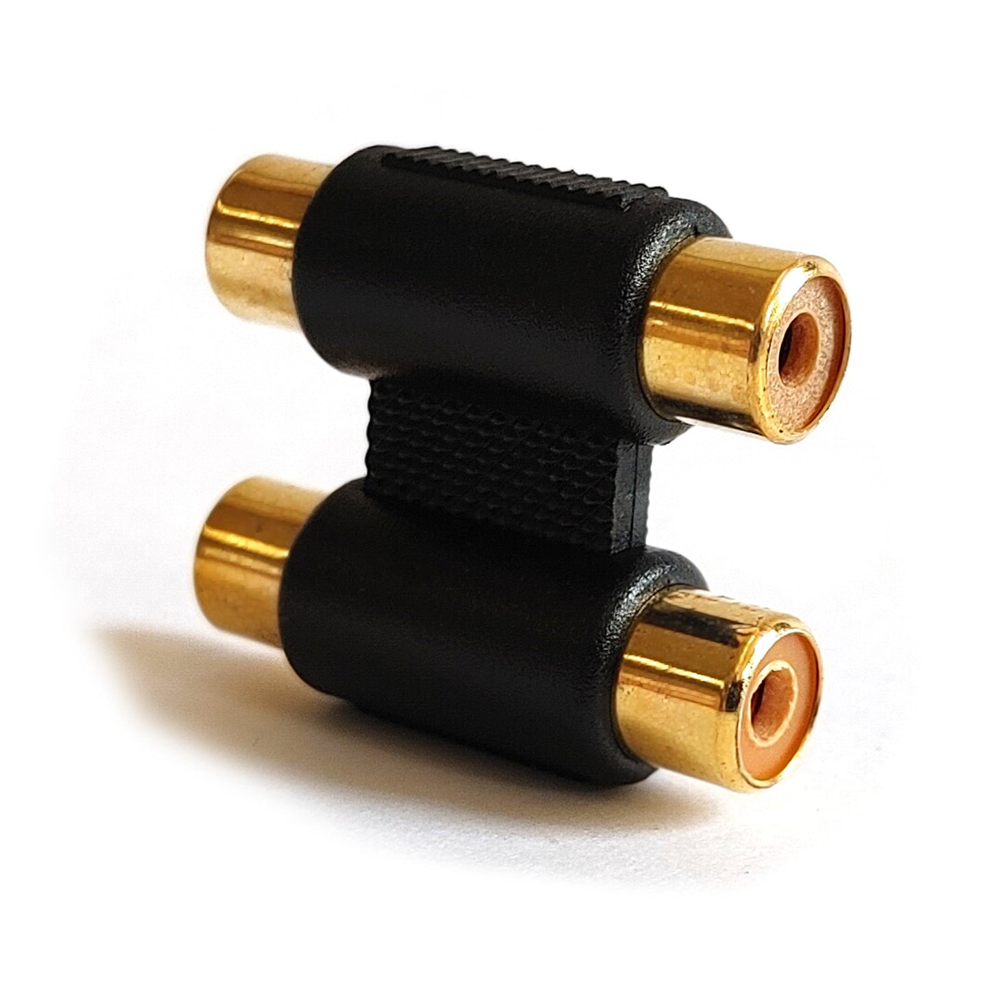 Cinch Doppelkupplung Gold Audio Adapter Verbinder RCA Buchse Stereo Mono Chinch