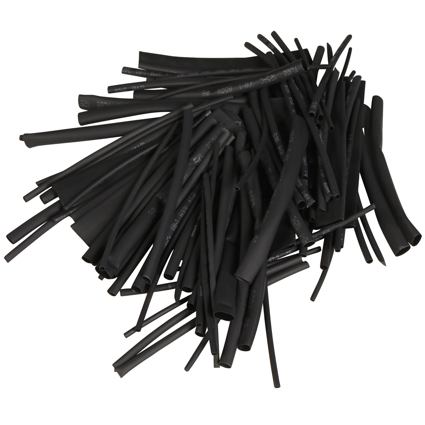 100 tlg. Schrumpfschlauch Set verschiedene Größen Schrumpfschläuche schwarz 10cm