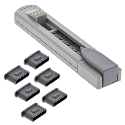 USB-C Portblocker inkl. Portkappen USB C Blockierer Security Schloss Sperren