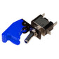 Kill-Switch m. LED u. Schutzkappe Blau 2 Polig 12V 20A KFZ Kippschalter Klappe
