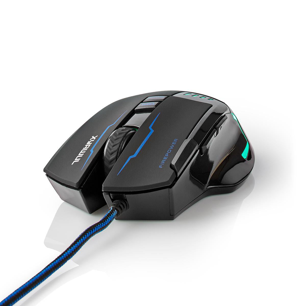 Gaming Maus Optische USB Gamer Mouse 4000DPI Beleuchtet 8 Tasten LED PC Computer