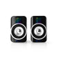 Lautsprecher System 2.0 LED Beleuchtet PC Notebook Soundsystem Boxen USB 3,5mm