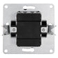 4x Wechselschalter mit Rahmen anthrazit 250V Lichtschalter Taster Wandschalter