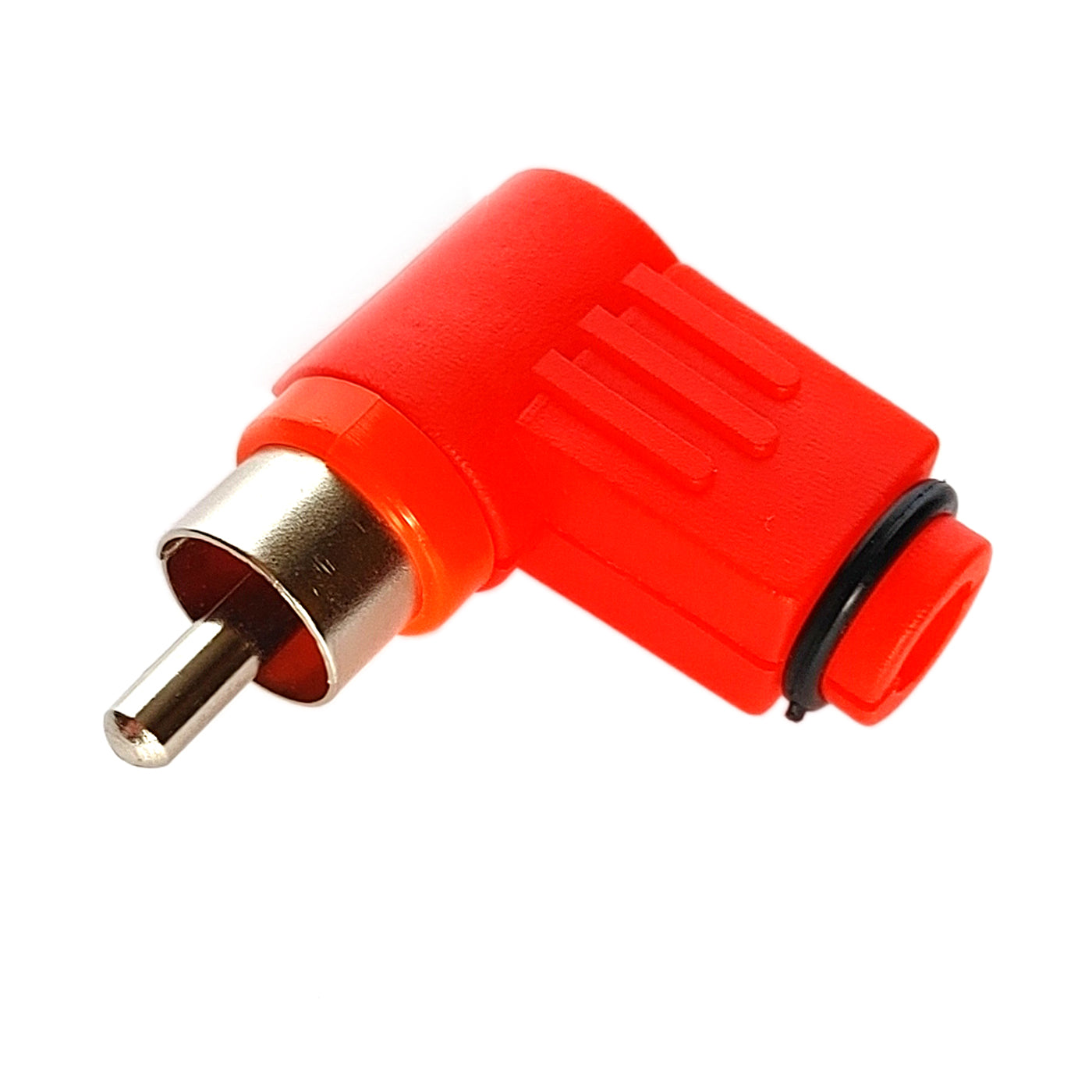 10x Cinch Winkelstecker Rot zum Löten RCA Audio Stecker gewinkelt Chinch Set