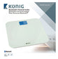 Personenwaage mit Bluetooth 4.0 / Weiß / 150 Kg / Waage KN-PS800B