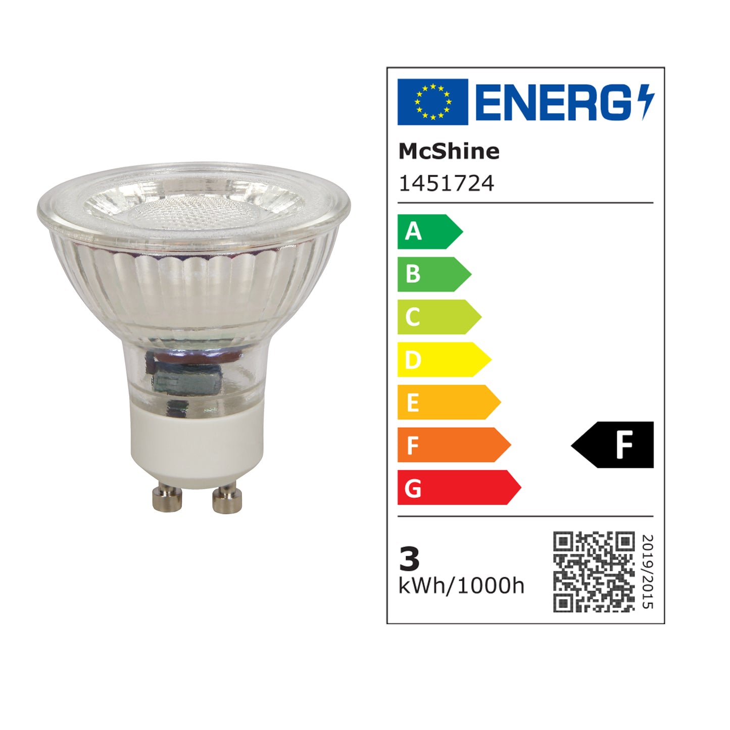 10x LED Leuchtmittel GU10 3W Warmweiß 230V Set Leuchte Strahler Reflektorlampe
