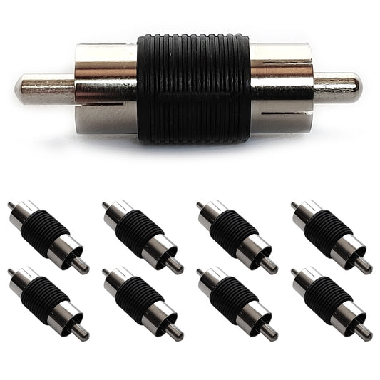 8x Cinch Verbinder Stecker/Stecker Adapter Verbindung Kupplung Verbindungsstück