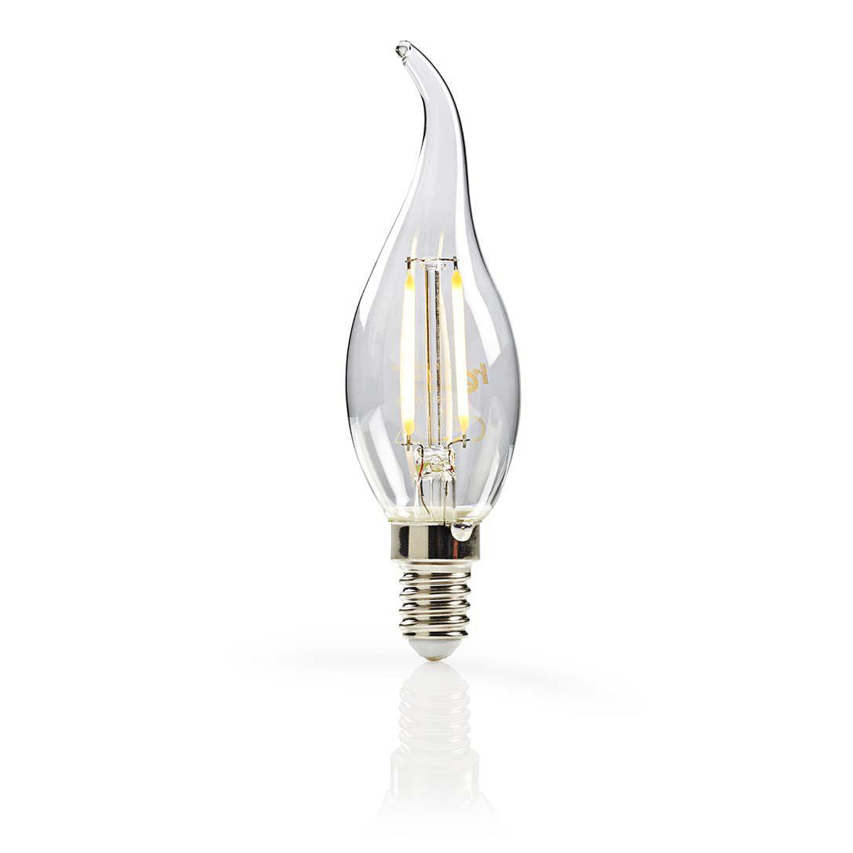 5x Retro LED Filament Glühbirne Kerzenform gebogen E14 2,5W Vintage Warmweiß