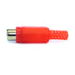 10x Cinch Buchse Rot zum Löten Knickschutz RCA Audio Kupplung Audiostecker Set