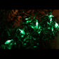 LED Lichterkette mit Batteriefach / Design: Blätter / 10 LED / Leuchtfarbe: Grün