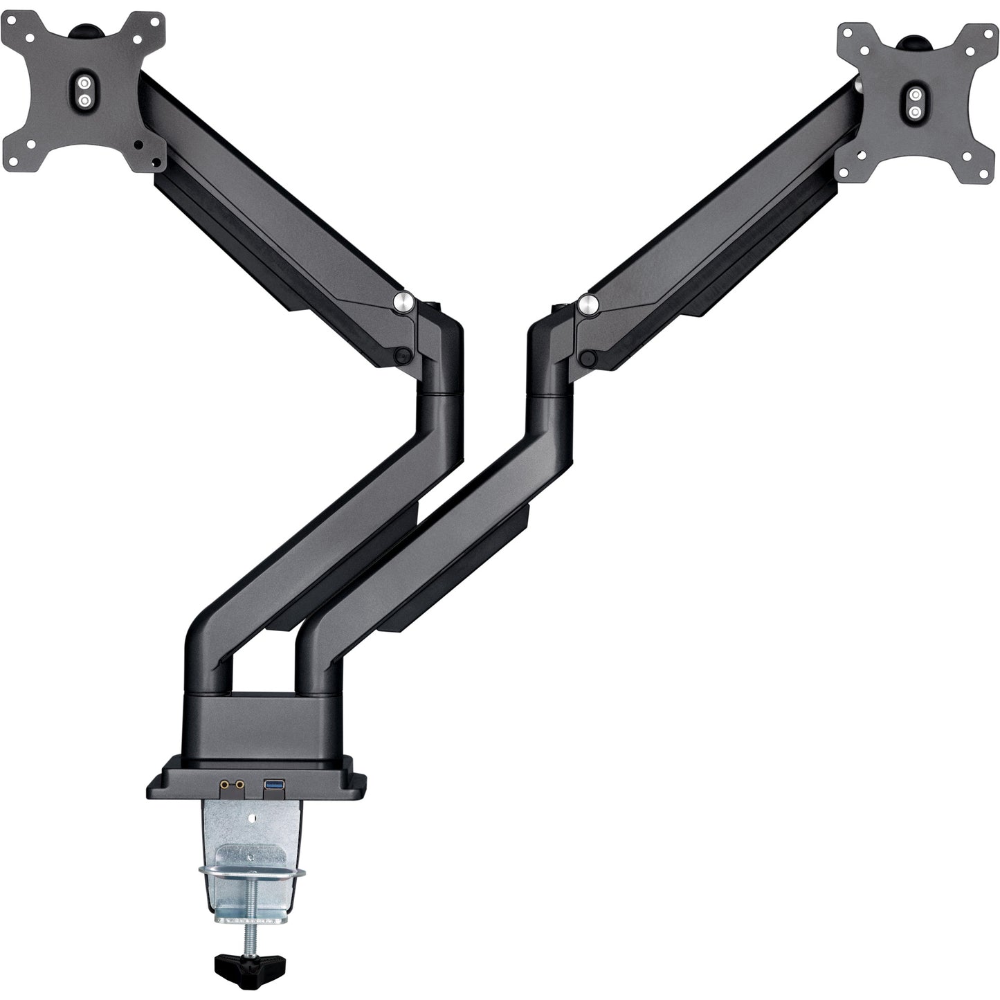 Tischhalterung 2 Monitore Lifter 17-32" USB Audio beweglicher Doppel Monitorarm