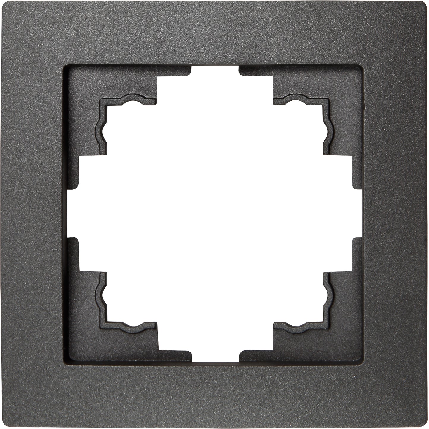 4x Wechselschalter mit Rahmen anthrazit 250V Lichtschalter Taster Wandschalter