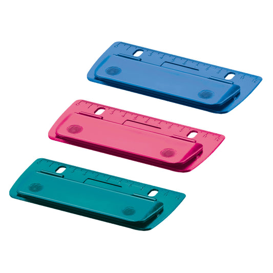 Papierlocher Herlitz Color abheftbar Lineal Taschenlocher Stanzlocher Locher