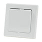 Lichttaster mit Rahmen 250V 10A UP Weiß 1xEin Unterputztaster Wandtaster Taster