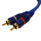 Audio Y-Kabel Cinch vergoldet Y-Adapter Verteiler Weiche Subwooferkabel RCA 20cm