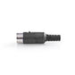 2x DIN-Stecker 5-polig Schwarz Rund Audio Video Phono Lautsprecher Diodenstecker