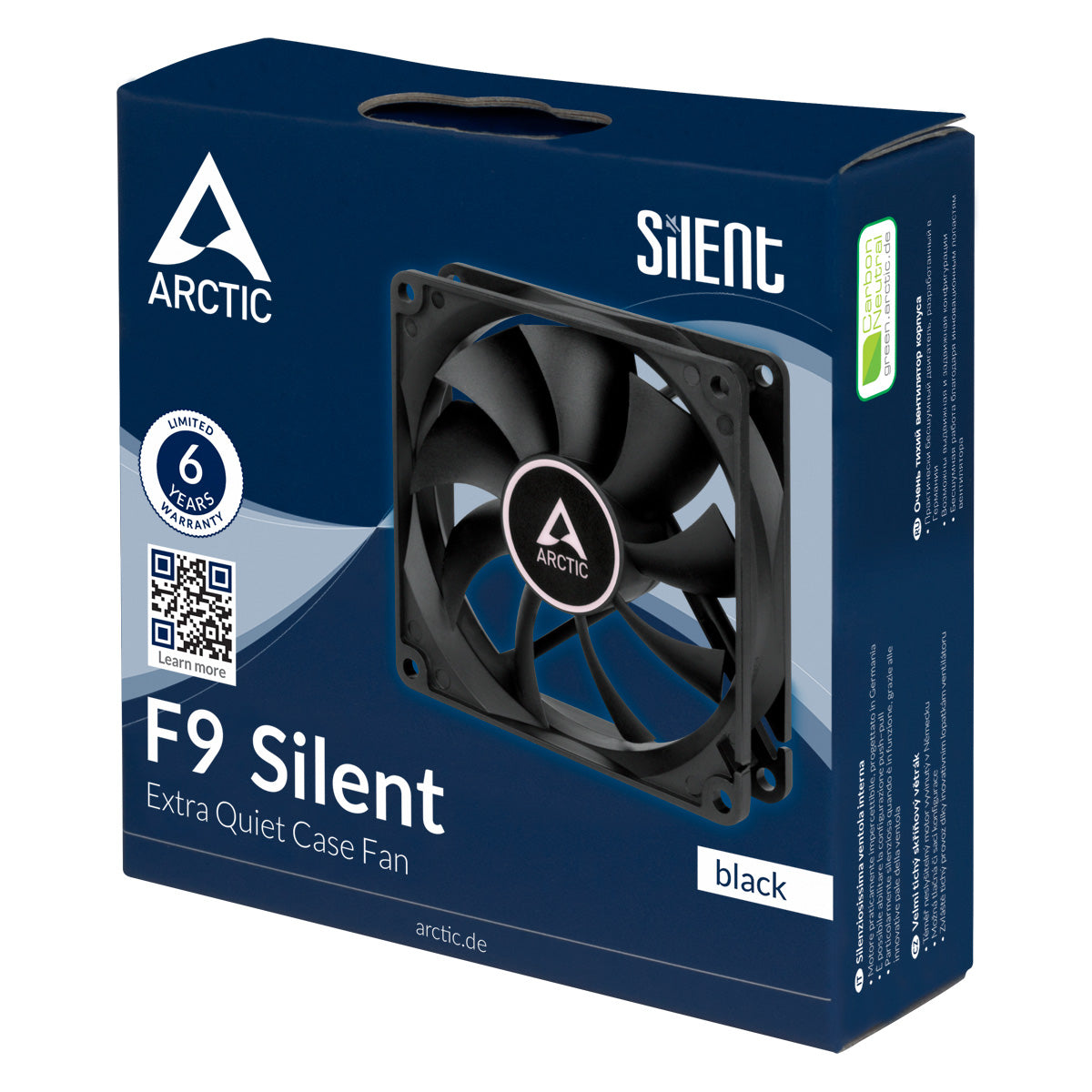 Gehäuselüfter 92mm Arctic F9 Silent PC Lüfter Einbaulüfter Leise Computerkühlung