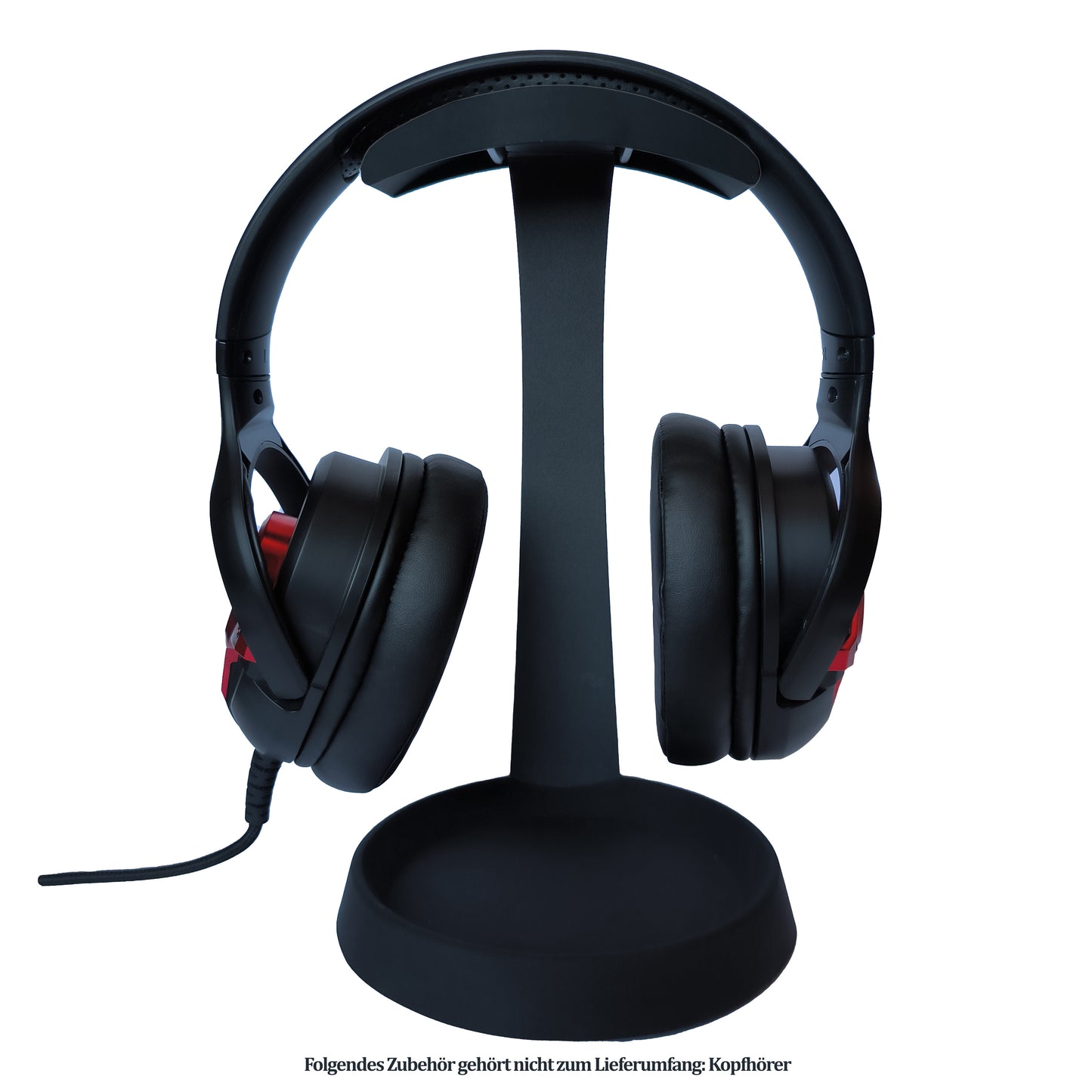 Kopfhörerständer m. Kabelaufbewahrung Schwarz Kopfhörer Headset Halter Universal