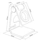 Aluminium Halter für Apple Watch Design Ständer Flach Dockingstation Metall