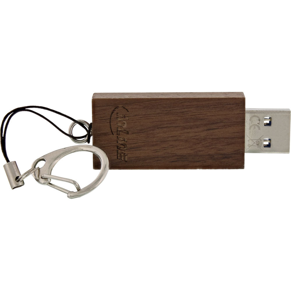 USB 3.0 Stick 64GB aus Walnuss Holz / InLine Woodstick / USB 2.0 kompatibel