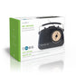 Retro Radio mit Handgriff Schwarz AM FM Batterie- u. Netzbetrieb Analog 5000BK