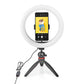 Ringlicht + Tischstativ LED Ringleuchte Fotolicht Studiolicht Lampe Selfie Handy