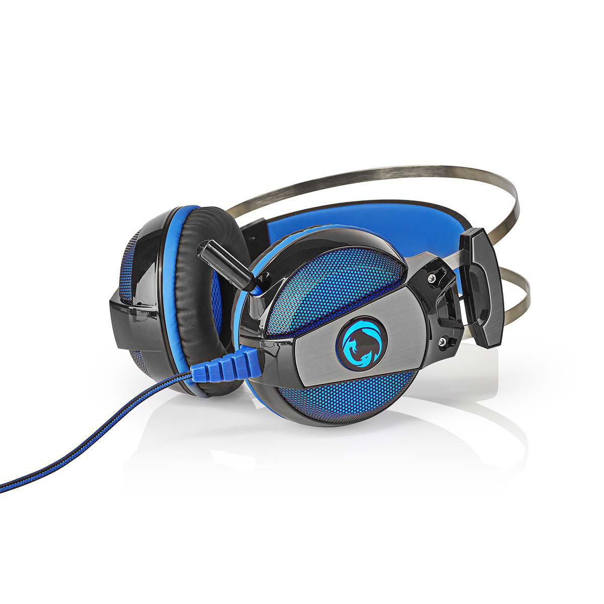 Gaming Headset 7.1 Surround Sound Vibration Mikrofon USB Über-Ohr LED Kopfhörer