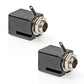 2x Klinkenbuchse 6,35mm Stereo Aux Gehäuse Chassis Einbaubuchse Audio Klinke