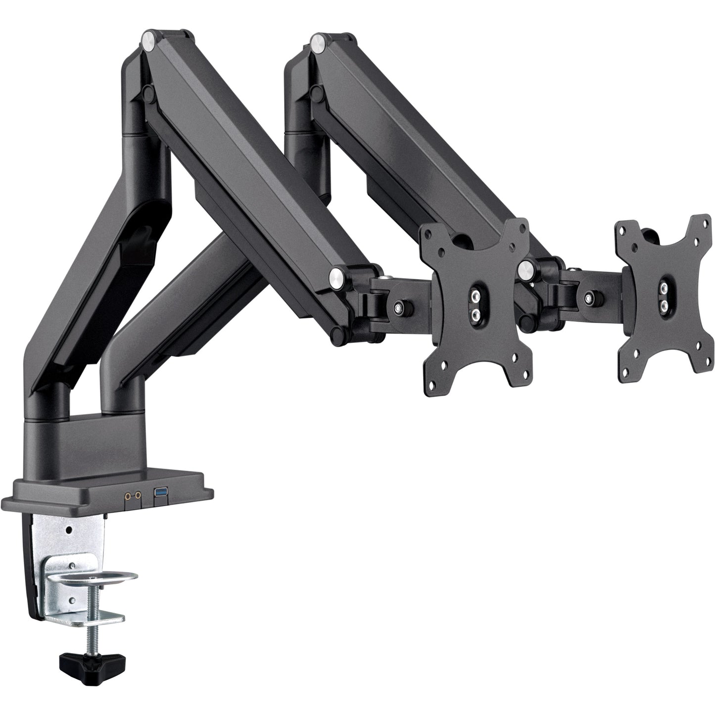 Tischhalterung 2 Monitore Lifter 17-32" USB Audio beweglicher Doppel Monitorarm