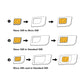 SIM-Karten Adapter Set Micro Nano Standard Dual Sim Card Smartphone Auswurfpin