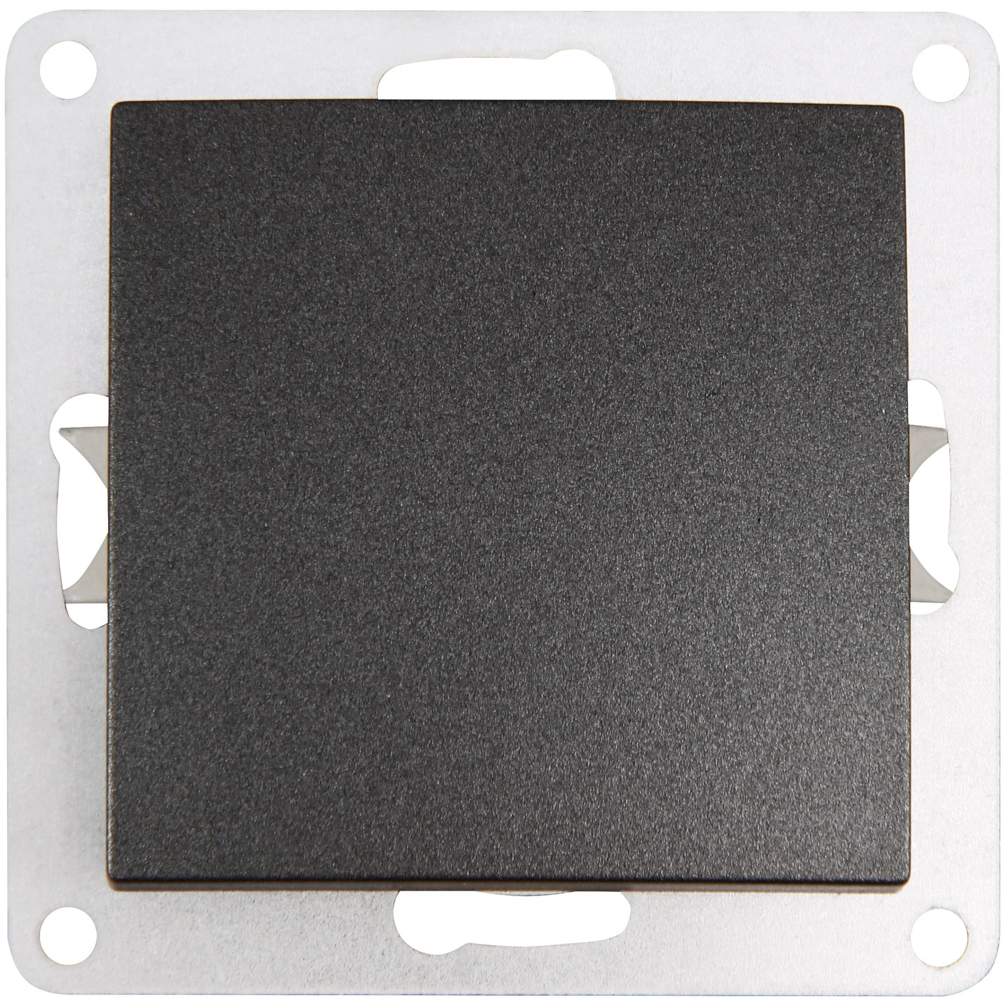 4x Wechselschalter mit Rahmen anthrazit 250V Lichtschalter Taster Wandschalter