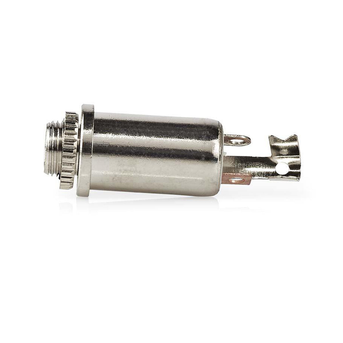 2x Klinkenbuchse 3,5mm Stereo Rund Aux Einbaubuchse Audio Klinke Vollmetall
