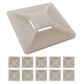 10x Kabelbinder-Befestigungssockel 40x40mm selbstklebend Klebesockel Kabelhalter