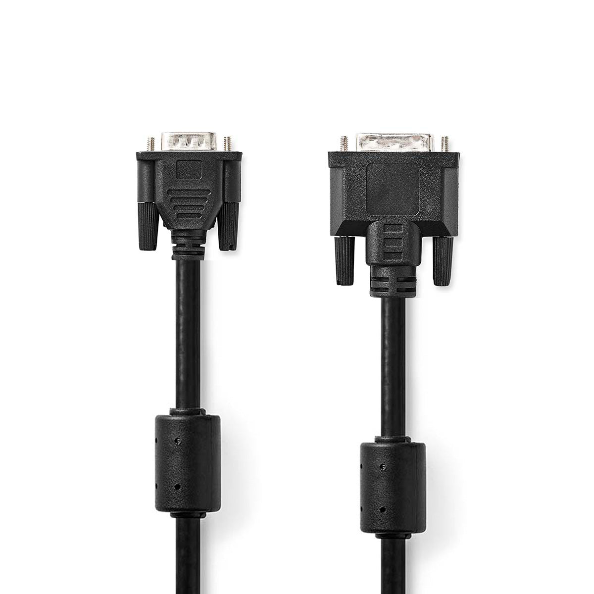 Monitorkabel DVI-A zu VGA Stecker 10m Geschirmt Ferritfilter Kupfer Beamer Kabel