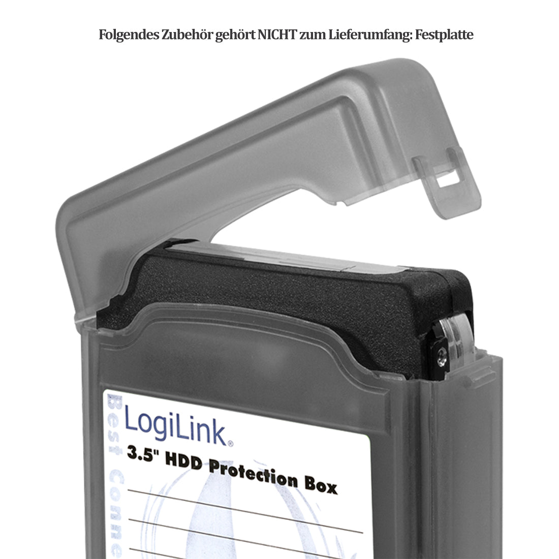 Festplatten Schutzbox 3,5" HDD Datenschutz Aufbewahrung Transport Archiv Hülle